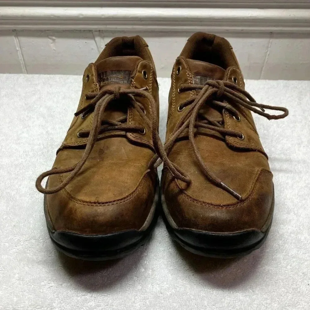 Duluth Trading Co Mens Wild Boar 61512 Oxford Leather Shoes Size 9M Brown AN GDD